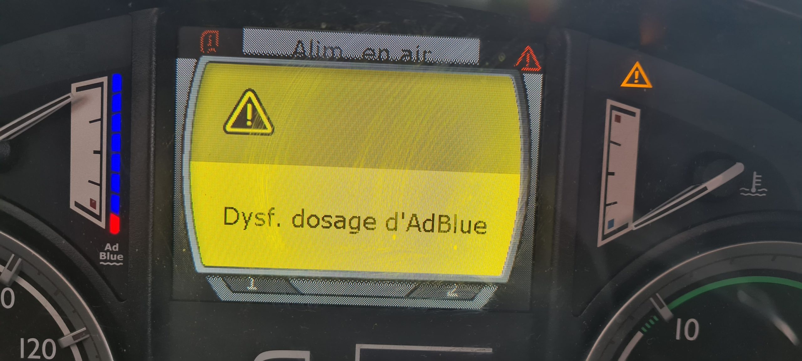 Problème AdBlue sur DAF CF 460 Dosage Adblue