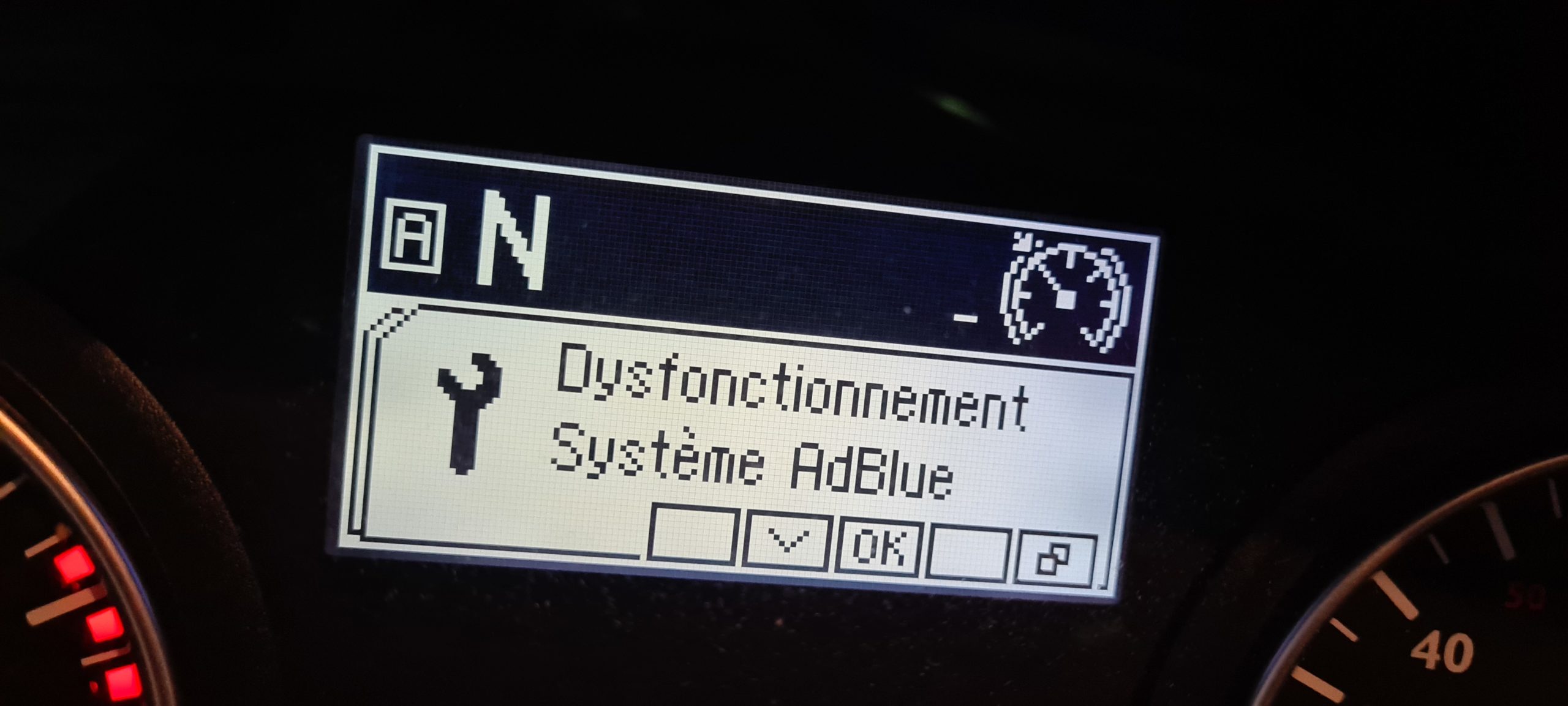 Dysfonctionnement système Adblue Man