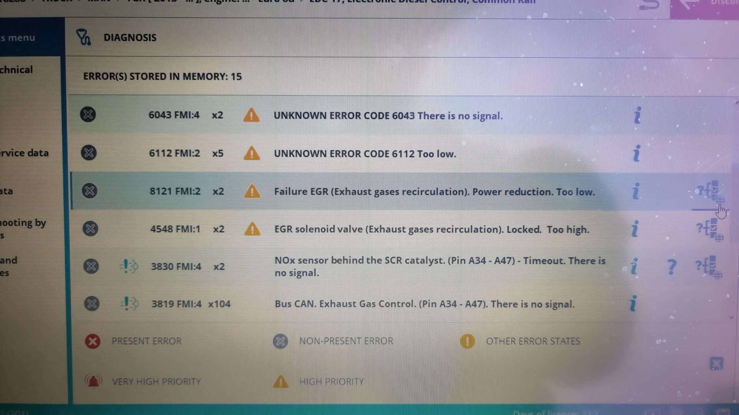 Error code 2040 (EGR) Albach