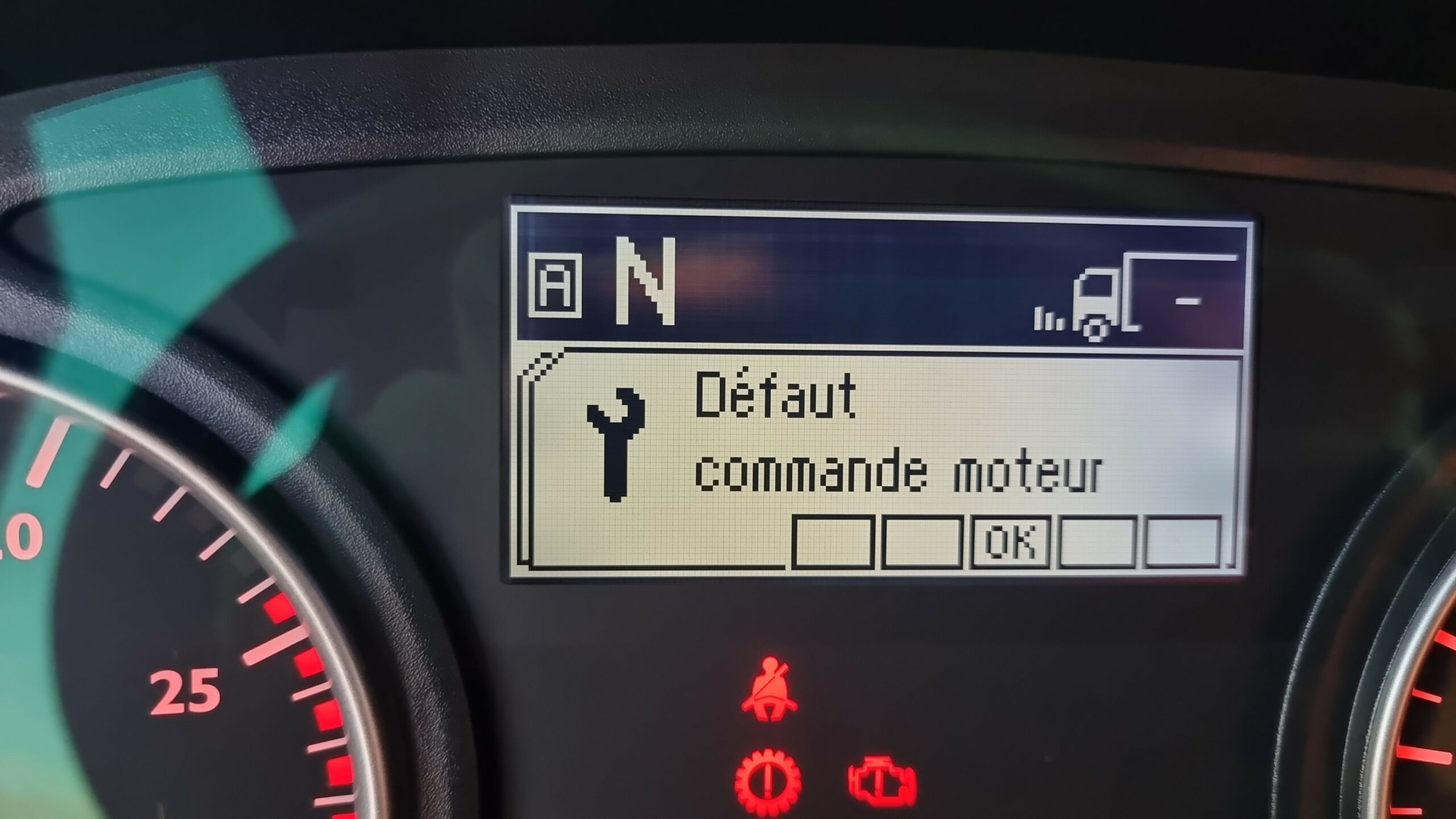 Défaut commande moteur MAN TGX