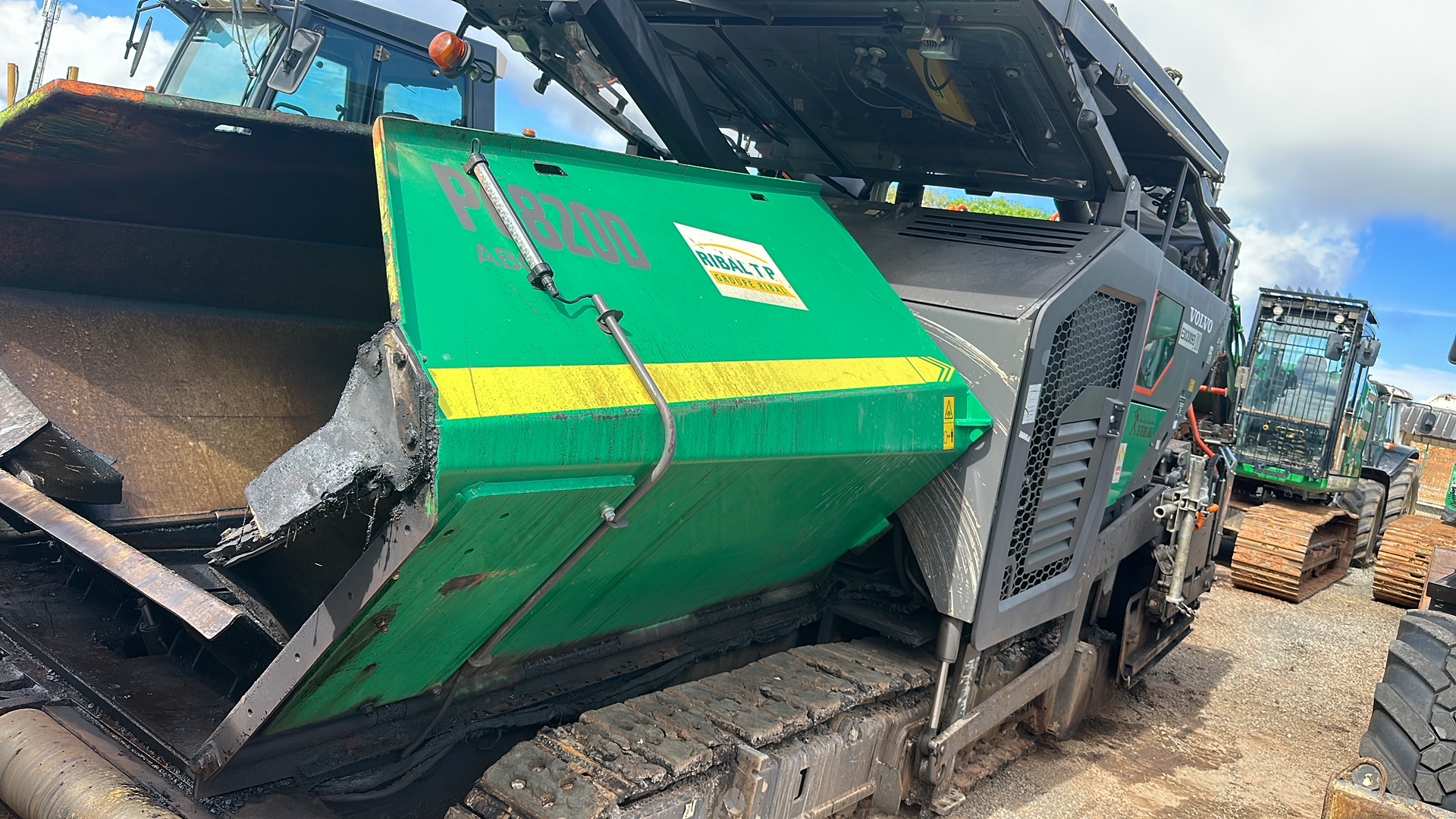 Défaut adblue sur finisseur d'asphalte