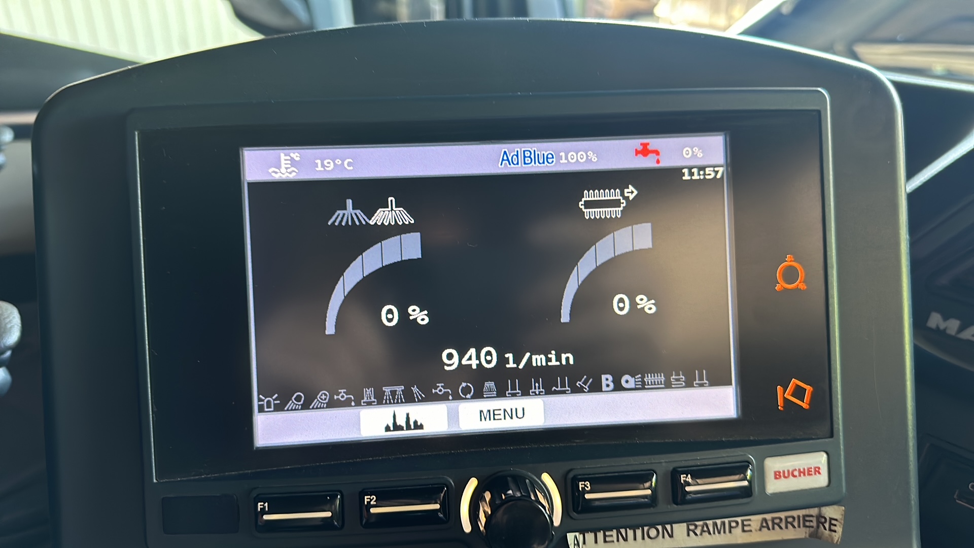 Problème adblue sur balayeuse à moteur JCB
