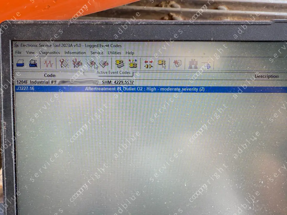 Analyse des codes défauts Doosan Perkins 1204F (Adem4)